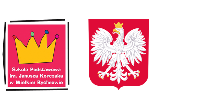 Logo Szkoły podstawowej im. Janusza Korczaka w Wielkim Rychnowie