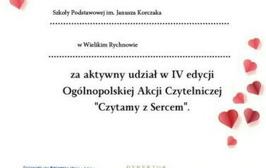 &bdquo;Czytamy z Sercem&rdquo;&nbsp; 1