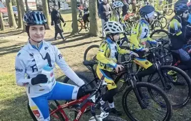 Kolarskie Sokoły wysoko &nbsp;w Świeciu nad Osą 1