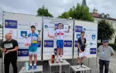 Srebrny sukces i piękna postawa młodych kolarzy z UKS &bdquo;Sok&oacute;ł&rdquo; Wielkie Rychnowo!&nbsp; 8