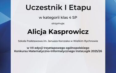Sukces naszych uczni&oacute;w w og&oacute;lnopolskim konkursie InstaLogik! 7