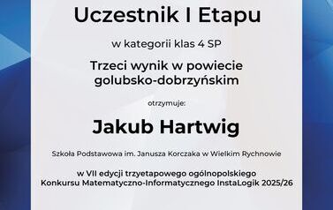 Sukces naszych uczni&oacute;w w og&oacute;lnopolskim konkursie InstaLogik! 10