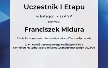 Sukces naszych uczni&oacute;w w og&oacute;lnopolskim konkursie InstaLogik! 11