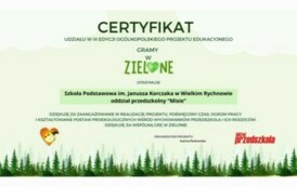 PODSUMOWANIE PROJEKTU &bdquo;GRAMY W ZIELONE&rdquo;&nbsp; EDYCJA 2023/2024 18