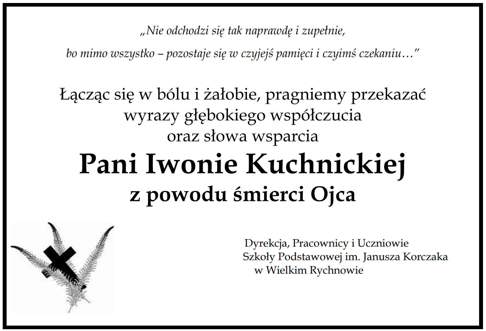 Nie odchodzi się tak naprawdę i&nbsp;zupełnie