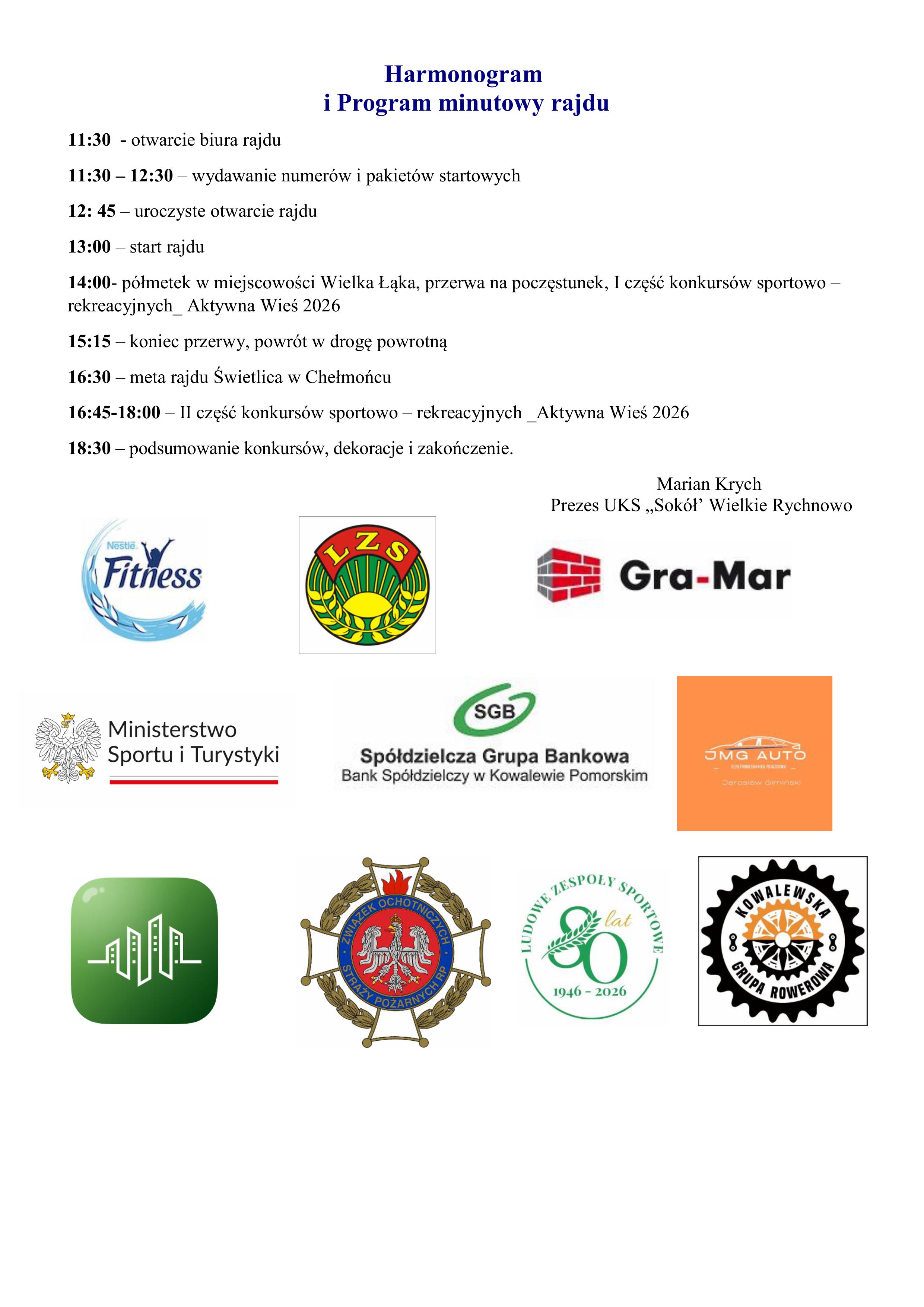 XV Międzypokoleniowy Rajd Rowerowy Tour de Kowalewo Pomorskie
