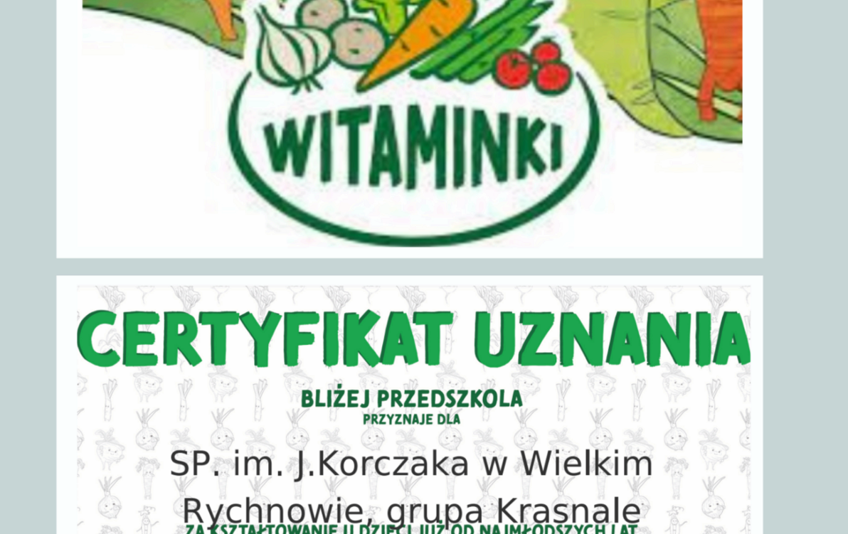 Zdjęcie do Podsumowanie projektu Witaminki w roku szkolnym 2023/2024 w grupie Krasnale