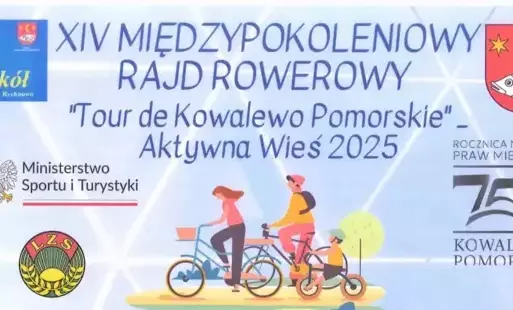 Zdjęcie do XIV Międzypokoleniowy Rajd Rowerowy Tour de Kowalewo Pomorskie