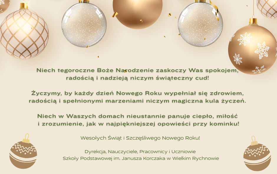 Zdjęcie do Niech tegoroczne Boże Narodzenie zaskoczy Was spokojem,...