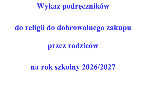 Wykaz podręczników do religii