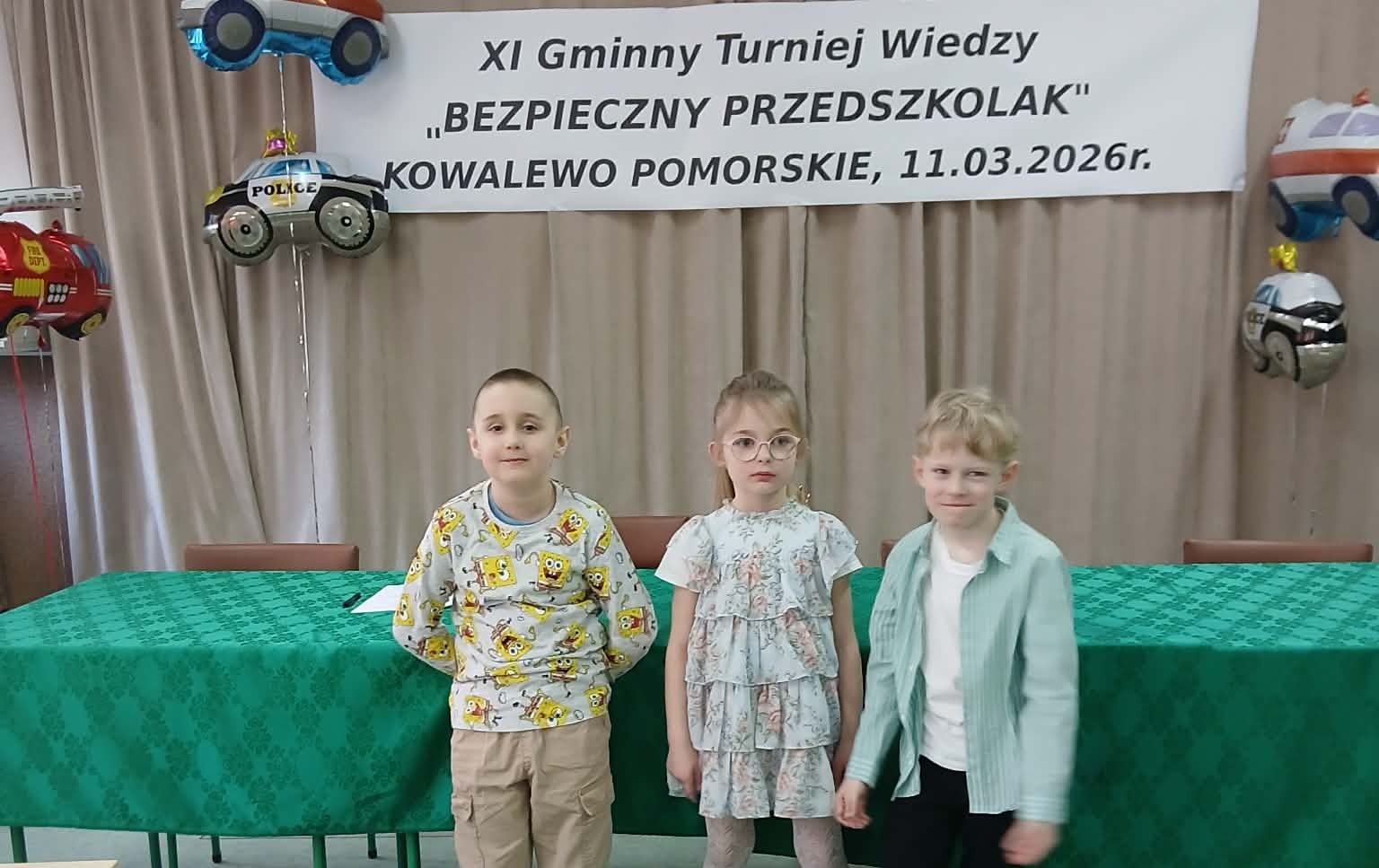 Zdjęcie do XI Gminny Turniej Wiedzy &bdquo;Bezpieczny Przedszkolak&rdquo;