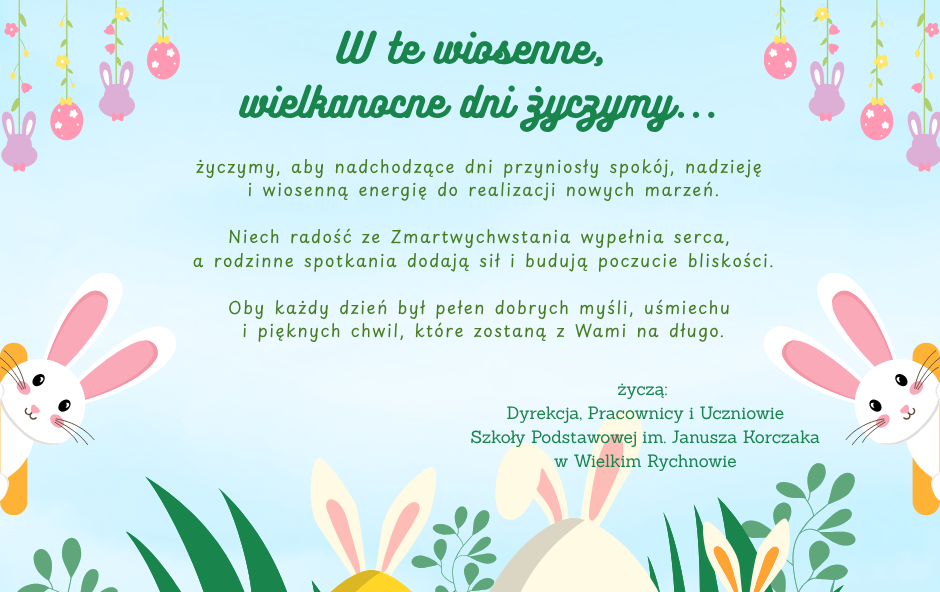 Zdjęcie do W te wiosenne,  wielkanocne dni życzymy...