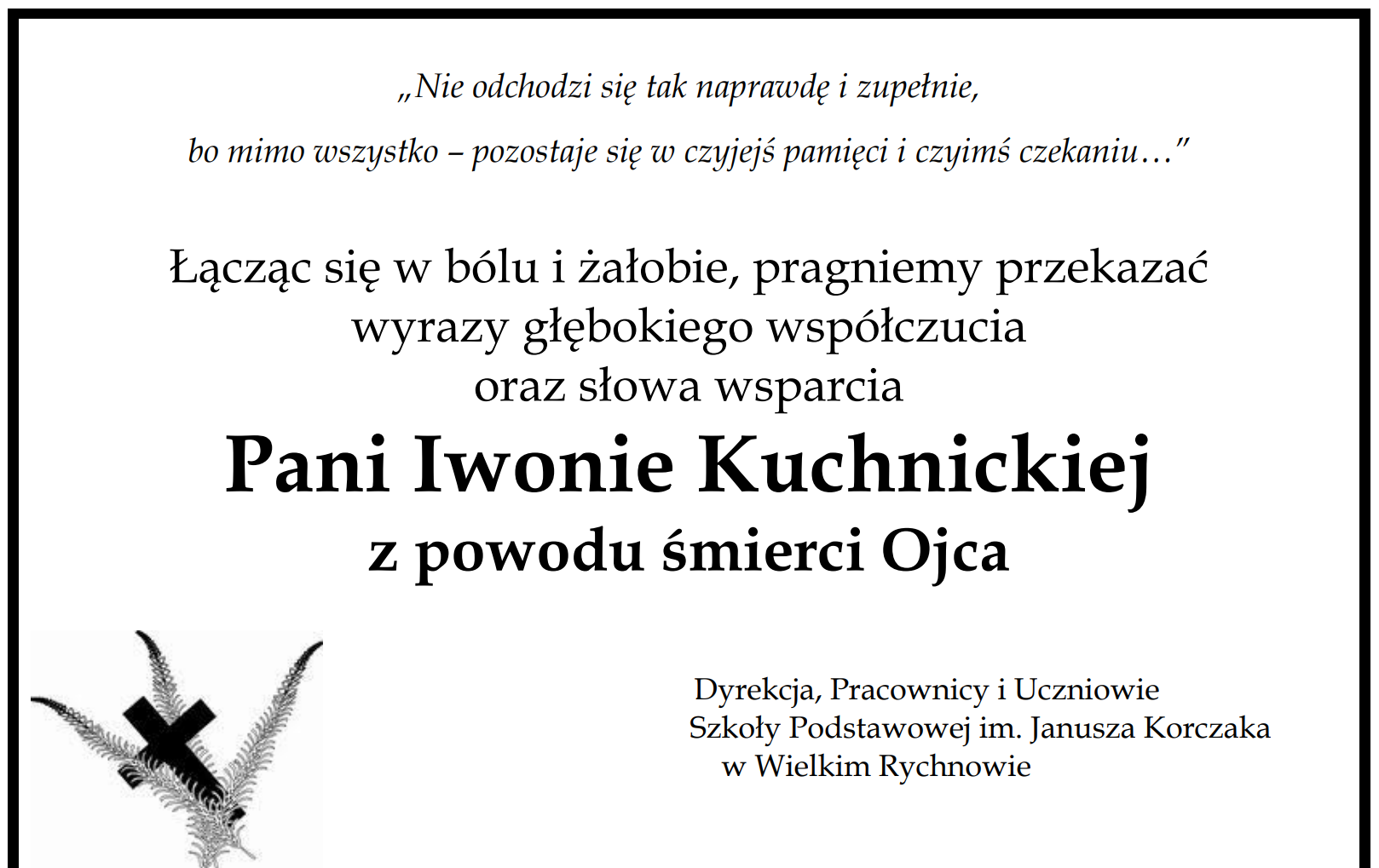 Zdjęcie do "Nie odchodzi się tak naprawdę i zupełnie..."